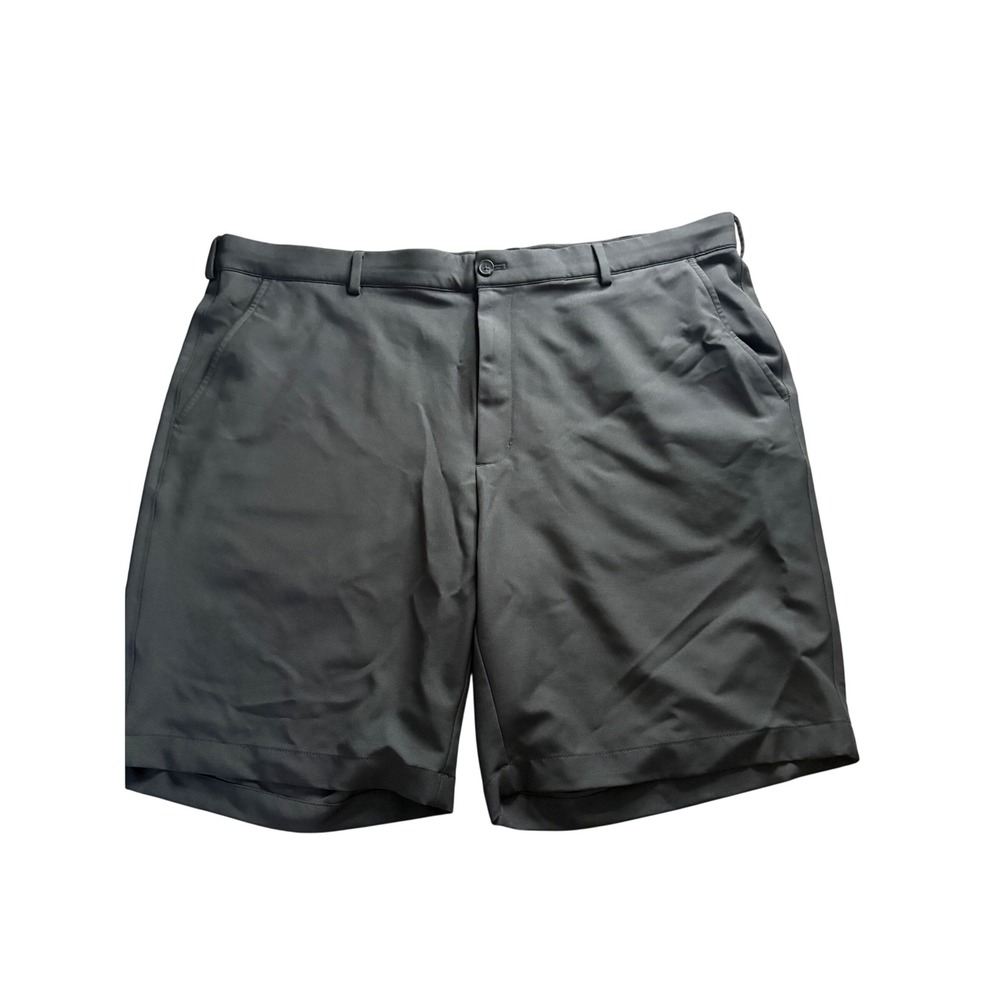 Greg Norman Mens Gray Performance Golf Shorts Sz 40 Stretch Comfort Waistband